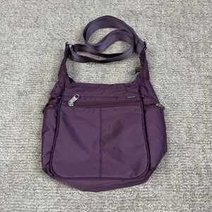 eBags Plum Purple Purse Travel Vacation Crossbody Bag Adjustable Strap Pockets